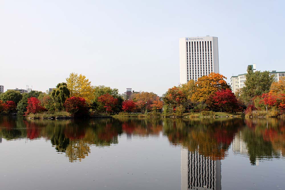 札幌中島公園の紅葉