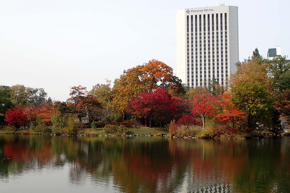 札幌中島公園の紅葉